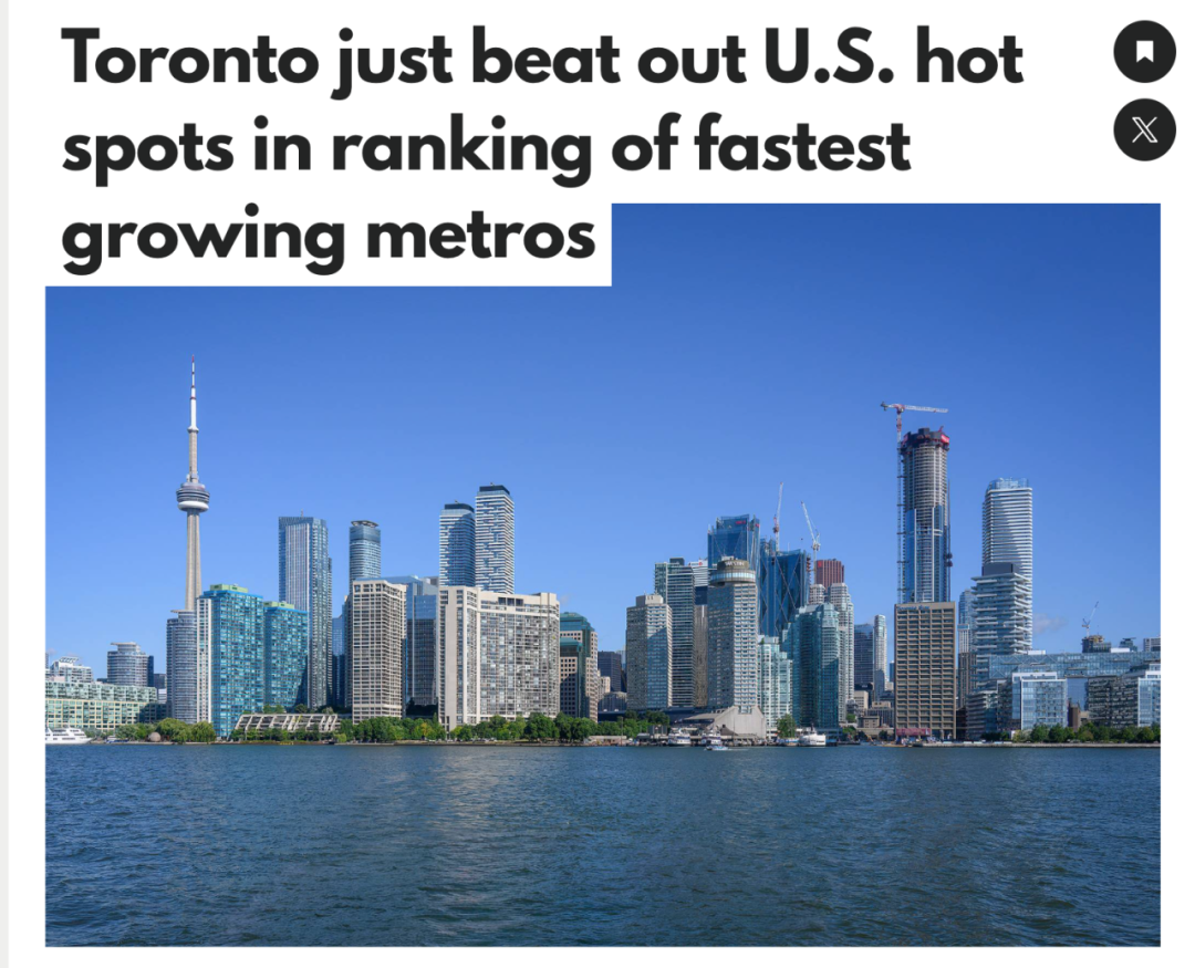 多伦多击败美国几大城市！获发展最快的大都市排名第一！新移民带动各种新机会- 本地新闻- 加拿大新闻- 约克论坛